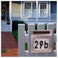 ราคา ป้ายบ้านเลขที่บ้านพร้อมไฟ LED พลังงานแสงอาทิตย์ ใช้ติดหน้ารั้วบ้าน แสงไฟ LED (0638) (10129953395)