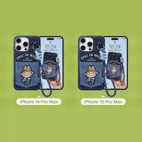 ราคา สินค้าพร้อมส่ง Case iPhone14/15ProMax LABUBU FALL IN WILD POPMART เคสไอโฟน ลาบูบู้ ของแท้100% (24076702003)