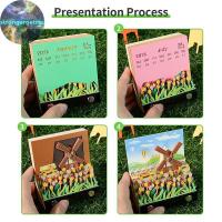 ราคา Strongaroetrtu ปฏิทิน 3D 2026 ที่ไม่ซ้ํากันกระดาษประติมากรรม Sticks,3D Notepad และนาฬิกา Art Desktop Calendar,2026 Desktop Calendar TH (26843508900)