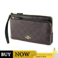 ราคา Coach กระเป๋าคล้องมือ C5576 DOUBLE ZIP WALLET IN SIGNATURE CANVAS (IMAA8) BY:Madamclassic (26175054683)