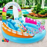 ราคา Intex สวนน้ำ สไลเดอร์ Intex แคนดี้ ฟัน เพลย์ เซ็นเตอร์สระเป่าลมสวนสนุก มีอุโมงค์น้ำพุ 170 cm x 168 cm x 122 cm (57144NP (22781076866)