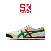 ราคา Onitsuka Tiger Mexico 66 สีขาวสีเขียว Olive Buzz Lightyear ผู้ชายผู้หญิงรองเท้าสบายๆ DL408-1684 UMOS (48953046499)