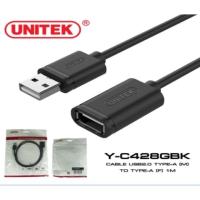ราคา สายusb UNITEK USB 2.0 Extension Cable M/F ความยาว 1 เมตร ต่อให้ยาวขึ้น Y-C428GBK (6732060104)