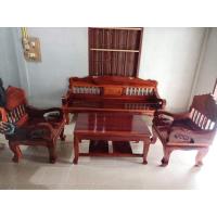 ราคา ชุดรับแขกโซฟาไม้ครบชุดสีไม้โอ๊คแดง (12477219288)