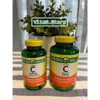 ราคา Spring Valley Vitamin C with Rose Hips, 500 mg, 250 เม็ด / 1,000 mg, 100 เม็ด / 500 mg, 100 เม็ด (11298040933)