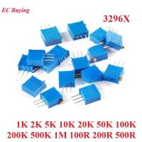 ราคา 10 ชิ้น/5 ชิ้น 3296X 1K 2K 5K 10K 20K 50K 100K 200K 500K 1M 100R 200R 500R ohm Trimmer Potentiometer Variable Resistor Cermet Trimpot (41921778526)