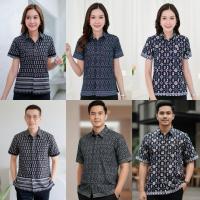 ราคา เสื้อเชิ้ตสีดำลายขอ แต่งกระเป๋าหน้า (41268576781)