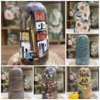 ราคา แจกันดอกไม้ตกแต่งรูประเบิดหลากหลายลายสินค้าเพ้นท์มือและตกแต่งลายสวยงามสุดๆมากมาย (42663512003)