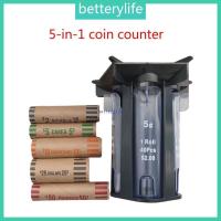 ราคา BTF เครื่องนับเหรียญเหรียญเครื่องนับเหรียญ 5in1 เครื่องคัดแยกเหรียญ Tube Wrapper ผู้ถือเหรียญที่มีประสิทธิภาพเปลี่ยน (45600850659)