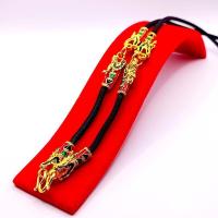 ราคา N038 สร้อยคอห้อยพระ สร้อยพระเชือกร่ม เชือกร่ม คั่นทอง หัวมังกร ส ขนาด 3 มม. ยาว26 นิ้ว ลงยา ชุบทองไมครอน (43901526299)