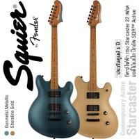 ราคา Fender® Squier® Contemporary Active Starcaster กีตาร์ไฟฟ้า ทรง Starcaster แบบ Active ใส่ถ่านเล่น, 22 เฟรต, ไม้เมเปิ้ล (22719430536)