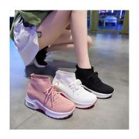 ราคา รองเท้าแฟชั่นสไตล์เกาหลีเสริมส้น (12906795883)