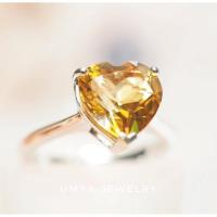 ราคา แหวนพลอยหัวใจสีเหลือง (42857404941)
