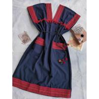 ราคา ชุดชาวเขา ชุดชาวดอย ชุดดอย ชุดเดรสชาวเขาคอกะเหรี่ยง ชุดคอกะเหรี่ยง (7145445144)