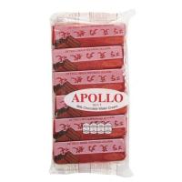 ราคา เวเฟอร์แดง อพอลโล่ (Apollo)ขนม เวเฟอร์เคลือบช็อกโกแลต ขนาดบรรจุ 1 แพคมี 12 ชิ้น (23079752504)