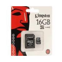 ราคา Kingston เมมโมรี่ Micro SD Card Class 4 (16GB) with Adapter ของแท้ (3620601488)