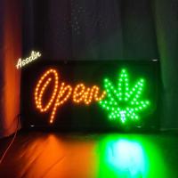 ราคา ป้ายไฟสำเร็จรูป รุ่นOPEN เเนวนอน ป้ายไฟLED ตกแต่งร้านค้า (ขนาด48X25X2ซม.) มีบริการรับทำป้ายไฟ LED (43601955349)