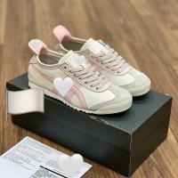 ราคา รองเท้า Onit_suka Ti_ger แฟชั่นขนาดใหญ่สําหรับผู้หญิง ตัดต่ําแบบสปอร์ต สีชมพูนุ่ม รองเท้าตุ๊กตาพื้นเรียบคุณภาพสูง (57501370544)