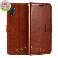 ราคา CASE SAMSUNG GALAXY NOTE 10 PLUS | NOTE 10+ LEATHER CASE HP COVER LEATHER WALLET FLIP COVER HEADPHONES (48652175302)
