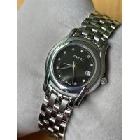 ราคา GUCCI 5500L Black Dial Diamonds Swiss Made หลักเพชรแท้ 12 เม็ด (42320674489)