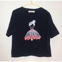 ราคา เสื้อครอป-สีดำ (260507552)