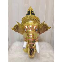 ราคา พระพิฆเนศ ขนาดครอบ งานกระดาษ(ไม่ใช่งานหล่อเรซิ่น) พร้อมฐานไม้สีแดงฟรี หัวโขน เศียรครู เศียรเทพ ทองเค ประดับพลอย งานสวย (3282871528)