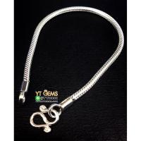 ราคา สร้อยข้อมือลายกระดูกงู สร้อยข้อมือเงินแท้ 92.5% หนา 3 มม. ยาว 7 นิ้ว YTG-9583 (6729163859)