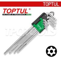 ราคา ประแจหกเหลี่ยมหัวท็อกซ์มีรู (ยาวพิเศษ)ขนาด T10-T50 (9/ตัวชุด) #GAAL0915 "TOPTUL" สินค้าประเทศไต้หวัน (57254280910)