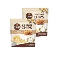 ราคา (แพ็ค×2)ทิวลิป ไวท์ช็อกโกแลตชิพส์ เม็ดกลาง 500 ก.(สอบถามรายละเอียดทางแชท) (29141949322)