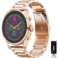 ราคา Lamshaw ใช้งานร่วมกับ Michael Kors Gen 6 Band, Quick Release สแตนเลสโลหะสายรัดสําหรับ Michael Kors Gen 6 Bradshaw Smartwatch/MK Gen 6 Bradshaw 2021 (49902354878)