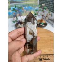 ราคา Natural Tower Tourmaline Intergrowth Quartz Pointer (1) (49154111394)