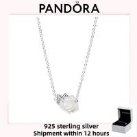ราคา Original S925 เงินสเตอร์ลิง Pandora White Rose กุหลาบขาว สร้อยคอ (54804667700)