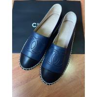 ราคา ของใหม่ New chanel espadrille size 36 หนัง Navy (23119062681)