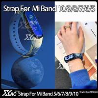 ราคา สําหรับ Xiaomi miband 10 miband 9 MiBand8 / MiBand 7 / MiBand 6 / Mi band 5 / Mi Band 4 / Mi band 3 สายซิลิโคน xiaomi band เปลี่ยนการ์ตูน starry sky สายรัดข้อมือ (18181530316)