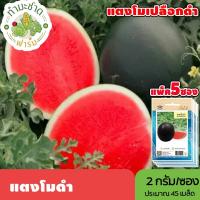 ราคา [แพ็ค 5 ซอง] เจียไต๋ เมล็ดพันธุ์ แตงโมดำ ขนาดซองละ2กรัม ประมาณ45เมล็ด/ซอง Watermelon แตงโม เมล็ดพันธุ์พืช เมล็ดผัก ปลูก (5237663289)
