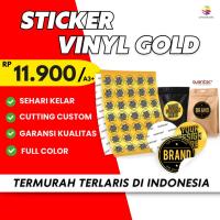ราคา GOLD VINYL STICKER สติ๊กเกอร์ทอง / สติ๊กเกอร์พิมพ์ (45053794094)