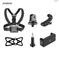 ราคา Andoer 6-in-1 Chest Strap Mount Adjustable Chest Harness Belt with Extendable Phone Clip Replacement for 10 9 8 7 6 5 4 Session 3+ 3 2 1 Fusion DJI OSMO Cameras Smartpho (19355355008)