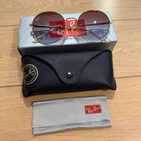 ราคา Rayban สีชมพูฟ้าไล่สี กรอบทอง (42852656594)