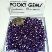 ราคา เเพ็ค 100 เม็ด ขนาด มาคี3*6มิล AMETHYST CUBIC ZIRCONIA เพชรรัสเซียสีม่วง อะเมทิส เจียเหลี่ยมก้นเพชร (1786480312)
