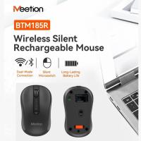 ราคา Meetion BTM185R เมาส์ไร้สายสองโหมดบลูทูธ 2.4G ชาร์จ 3200DPI เงียบคลิกสําหรับแล็ปท็อป (50100226833)