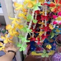 ราคา พวงมาลัย คล้องคอ ดอกไม้ปลอม สีสด สว่าง (7986797367)