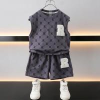 ราคา ชุดสูทเด็กผู้ชายเสื้อกั๊กสไตล์ 2024 เสื้อผ้ากีฬาแขนกุดสไตล์ตะวันตกชุดสองชิ้น 12.10 ล (47102887265)