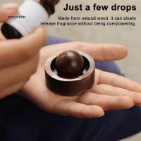 ราคา NOR ไม้วอลนัท Diffuser ไม้ธรรมชาติไม้ Essential Oil Diffuser รอบ Ball Aromatherapy Passive Diffuser สําหรับ Home Office ห้องนอนรถตู้เสื้อผ้า Yoga Hall Spa – (53554752211)