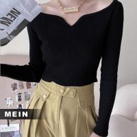 ราคา [MEIN] เสื้อยืด แขนยาว ทรง เข้ารูป สี ดำ สำหรับ ผู้หญิง 7099 (28409243664)