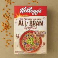 ราคา เคลล็อกส์ ออล-บราน (Kelloggs Cereal All Bran)ไฟเบอร์สูง 48% กรอบอร่อย สุขภาพดีทุกวัน 315g. (25386864386)