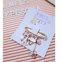 ราคา เข็มกลัดลงยา/เข็มกลัดฮิญาบ/เข็มกลัดสีชมพูนุ่ม (12602182957)