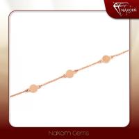 ราคา NAKORN GEMS สร้อยข้อมือทองคำแท้14K สร้อยข้อมือผู้หญิง สร้อยข้อมือ กำไลข้อมือ กำไลทองขายได้ จำนำได้ (26325525484)