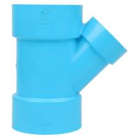 ราคา ท่อประปา ข้อต่อ ท่อน้ำ ท่อPVC ข้อต่อสามทางวายลด-บาง SCG 3"x2" สีฟ้า REDUCING FAUCET WYE PVC SOCKET SCG 3"x2" LITE BLUE (7307560467)
