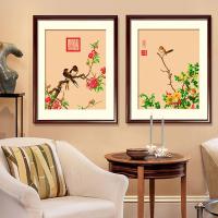 ราคา ร้องเพลงนกและกลิ่นหอมของดอกไม้11กะรัตไม่มีเย็บปักถักร้อยเต็มรูปแบบที่เรียบง่ายทันสมัยปักครอสติงานศิลปะตกแต่งผนัง41x49ซม (28175494668)