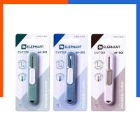 ราคา คัตเตอร์ รุ่น M-901 รุ่นพกพา ใบมีดคม มีดคัตเตอร์ มินิ mini cutter ตราช้าง Elephant คละสี มีด ใบมีด คัตเตอ US.Station (46801967374)